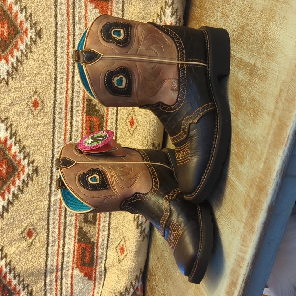 Justin Boots Two-Tone Western Boots